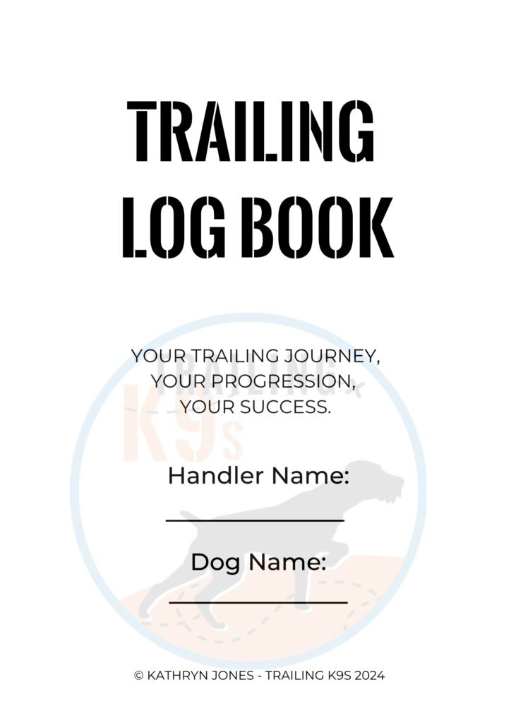 Trailing K9s Log Book Image